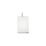 Plaquette Argent 925 rhodié 16x25mm