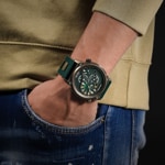 Police Boa Dual Time Doré / Vert - PEWGM0071801