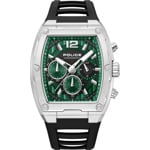 Police Creed Chronograph Schwarz / Silbrig & Grün - PEWGQ0092801