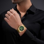 Police Guardian Chronograph Gold / Green - PEWGK0082003
