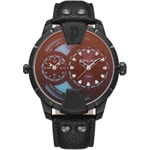 Police Huntley Dual Time Noir