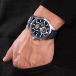 Police Neist Day Date Silver / Blue - PEWJF0021801