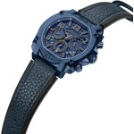 Police Norwood Date Dual Time Blue leather - PEWJF0021904