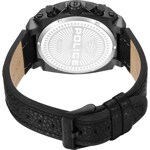 Police Norwood Date Dual Time Black leather - PEWJF0021903