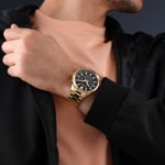 Police Rangy Day-Date Goldig / Schwarz - PEWJK0021005