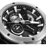 Police Wyvern Chronograph Silbrig / Schwarz - PEWGO0093001