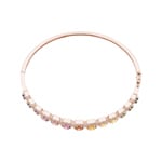 Rainbow Saphir Armreif 750/18 K Roségold mit Diamanten 0.81 ct H/si - AR-12342-RG