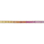 Rainbow Sapphire Tennis Bracelet 750/18 K Yellow Gold with Diamonds 1.21 ct H/si - AR-11203B-GG