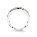 Rainbow Saphirring 750/18 K Weissgold mit Diamanten 0.33 ct H/si - RI-11203-WG