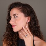 Rainbow Saphirring 750/18 K Weissgold mit Diamanten 0.33 ct H/si - RI-11203-WG