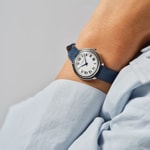 Raymond Weil Toccata Heritage Silbrig / Blau 28mm - 5250-STC-00650