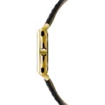 Raymond Weil Toccata Square Doré / Cuir noir - 5925-PC-00300