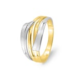 Ring 375/9 K Gelbgold bicolor