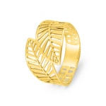 Ring 375/9 K Yellow Gold Leaves