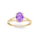 Ring 375/9 K Gelbgold mit Amethyst oval - 193009.A0