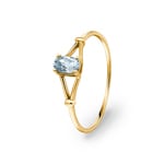 Ring 375/9 K Gelbgold mit Aquamarin