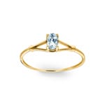 Ring 375/9 K Yellow Gold with Aquamarine - 193019.M0