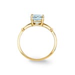 Ring 375/9 K Gelbgold mit Aquamarin oval - 193005.M0