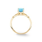 Ring 375/9 K Gelbgold mit Blautopas - 193009.T0