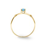 Ring 375/9 K Yellow Gold with Blue Topaz - 193019.T0