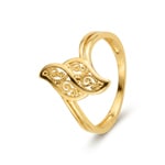Bague or jaune 375/9 ct avec ornement - 197621.00