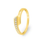 Ring 375/9 K Gelbgold mit Zirkonia