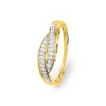 Ring 375/9 K Gelbgold mit Zirkonia