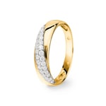 Ring 375/9 K Yellow Gold with Cubic Zirconia Pavé - 09SA742BZ
