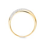 Ring 375/9 K Yellow Gold with Cubic Zirconia Pavé - 09SA742BZ