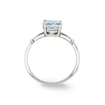 Ring 375/9 K Weissgold mit Aquamarin oval - 193005.M1