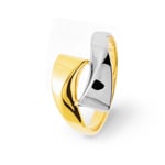 Ring 750/18 K Gelbgold bicolor - 11146