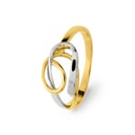 Ring 750/18 K Gelbgold bicolor Fantasie - 11325.3