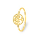 Ring 750/18 K Gelbgold Lebensbaum