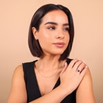 Bague or jaune 750/18 ct avec améthyste et diamants 0.02 ct H/si - RI-52261-AME-GG