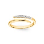 Ring 750/18 K Yellow Gold with Diamonds 0.05 ct H/si - RI-44715-GG