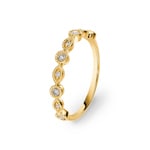 Ring 750/18 K Gelbgold mit Diamanten 0.15 ct H/si