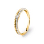 Ring 750/18 K Gelbgold mit Diamanten 0.17 ct H/si