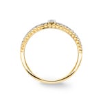Ring 750/18 K Gelbgold mit Diamanten 0.17 ct H/si - RI-73157-GG