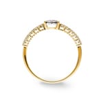 Ring 750/18 K Gelbgold mit Diamanten 0.29 ct H/si - RI-55431-GG