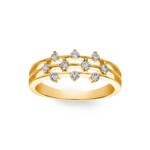 Ring 750/18 K Yellow Gold with Diamonds 0.31 ct H/si - RI-26984-GG