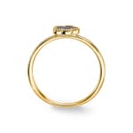 Bague or jaune 750/18 ct avec lapis-lazuli et diamants 0.05 ct H/si - RI-25424-GG