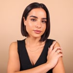 Ring 750/18 K Gelbgold Fatima-Hand mit Saphir & Diamanten 0.10 ct H/si - RI-24295-GG