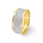 Bague or jaune 750/18 ct rhodié - 1471.1G
