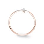 Ring 750/18 K Rose Gold with Diamonds 0.04 ct H/si, Cross - RI-56708-RG