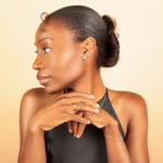 Ring 750/18 K Rose Gold with Diamonds 0.04 ct H/si, Cross - RI-56708-RG