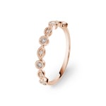Ring 750/18 K Roségold mit Diamanten 0.15 ct H/si