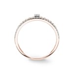 Ring 750/18 K Rose Gold with Diamonds 0.17 ct H/si - RI-73151-RG