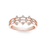 Ring 750/18 K Rose Gold with Diamonds 0.31 ct H/si - RI-26984-RG