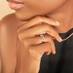 Ring 750/18 K Rose Gold with Diamonds 0.31 ct H/si - RI-26984-RG