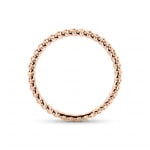 Ring 750/18 K Roségold mit Kugel- und Kordeloptik - RI-73554-RG